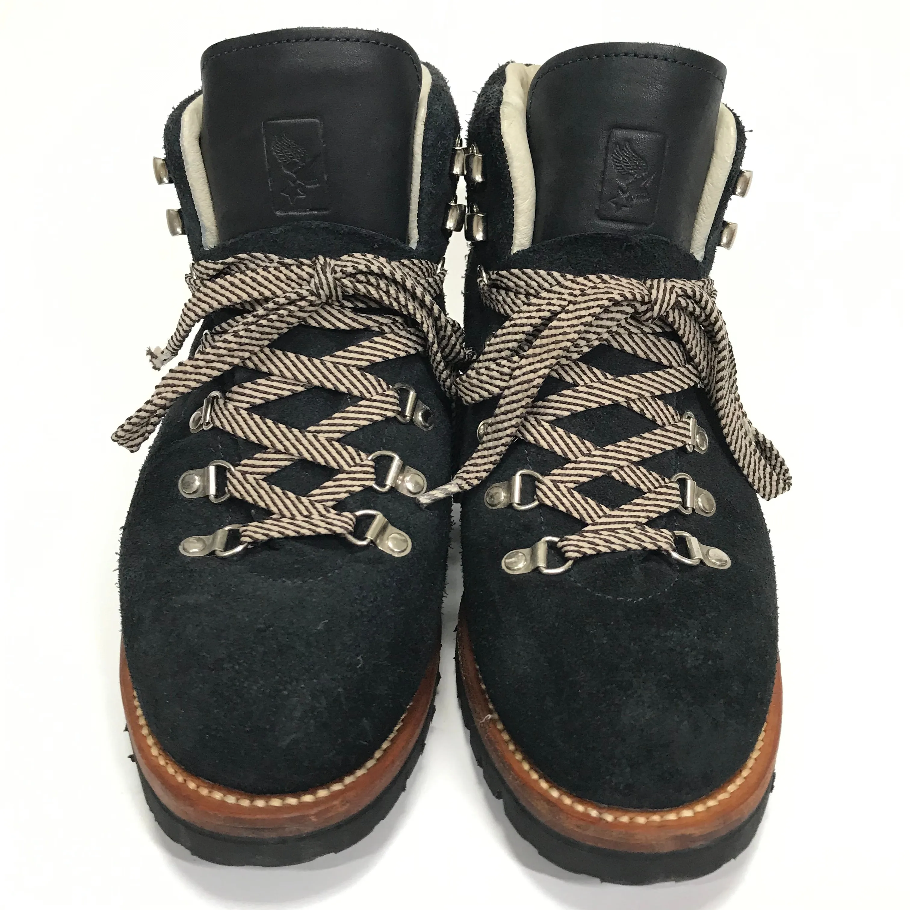 [10] A Bathing Ape Bape Suede Hiking Boots Navy