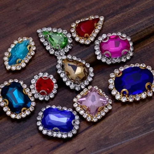 10x14mm Oval Pointed Back Rhinestones Glass Jewels point crystal Nail Art Craft Supply pink 50pcs 10183854