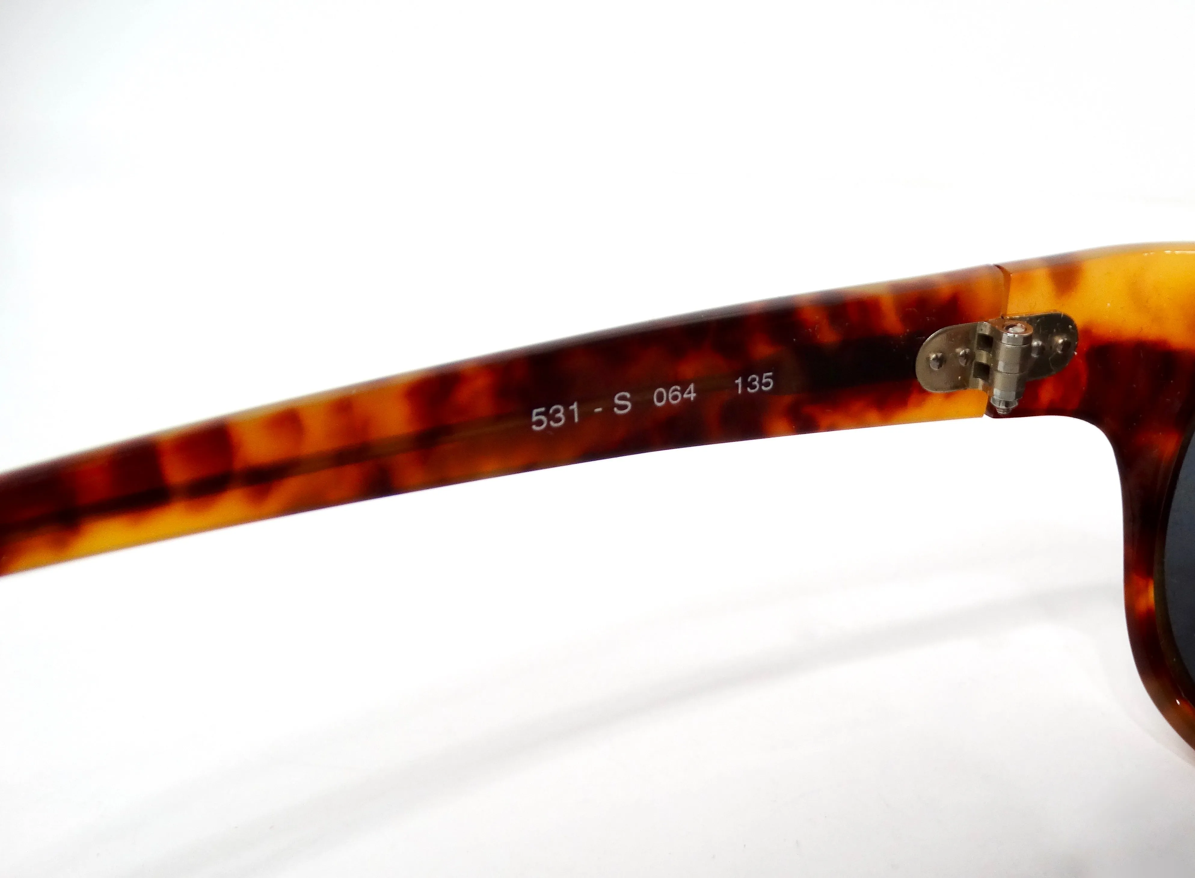1990s Emporio Armani Brown Tortoise Wayfarer Sunglasses
