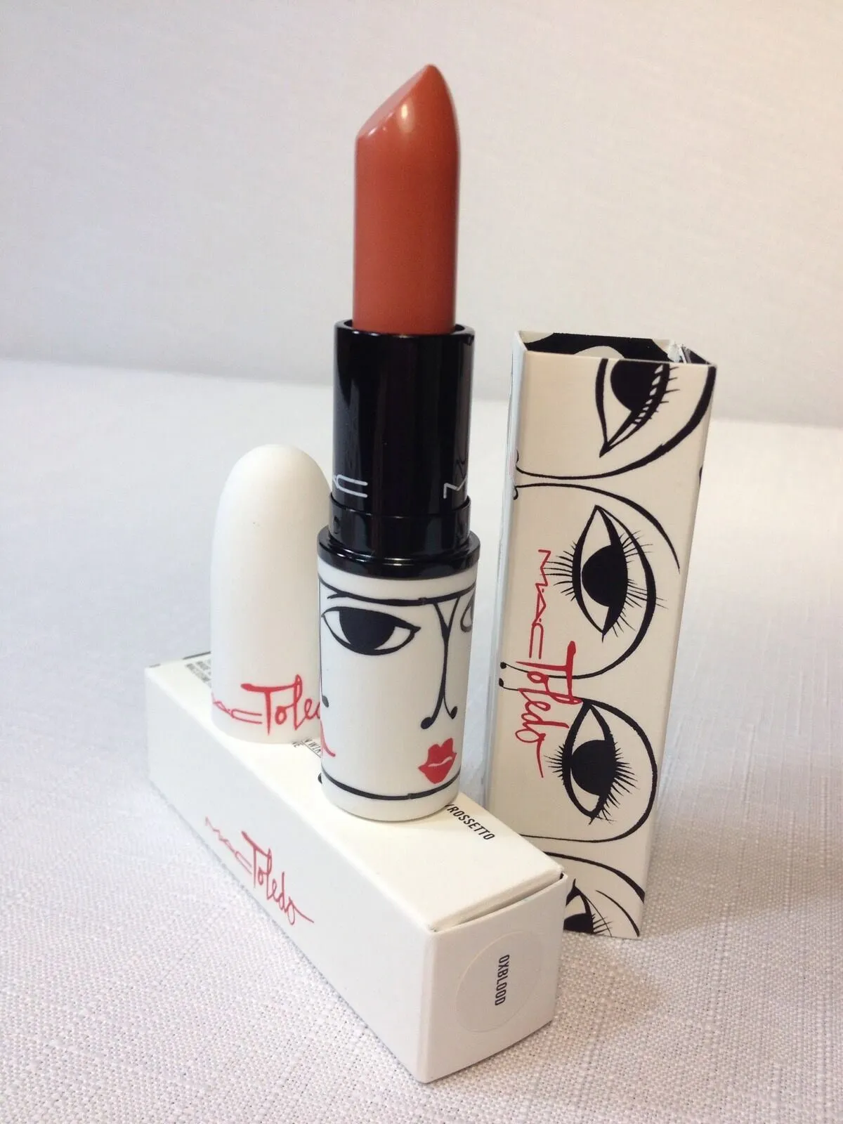 2 BNIB MAC Toledo Collection Sin Lipstick (matte) & Lipglass w/receipt Deep Red