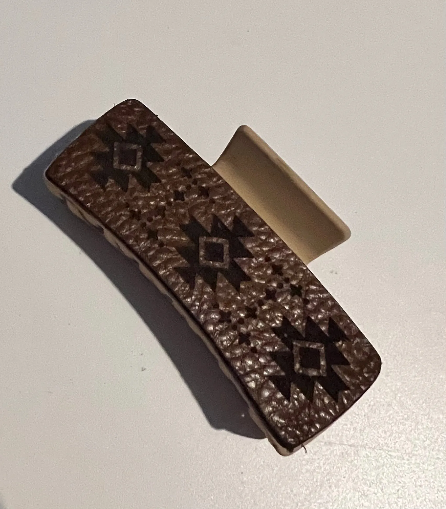 4.1” Italian Leather Claw Clips