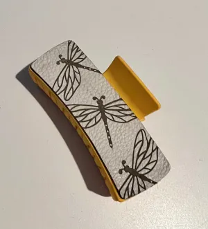 4.1” Italian Leather Claw Clips