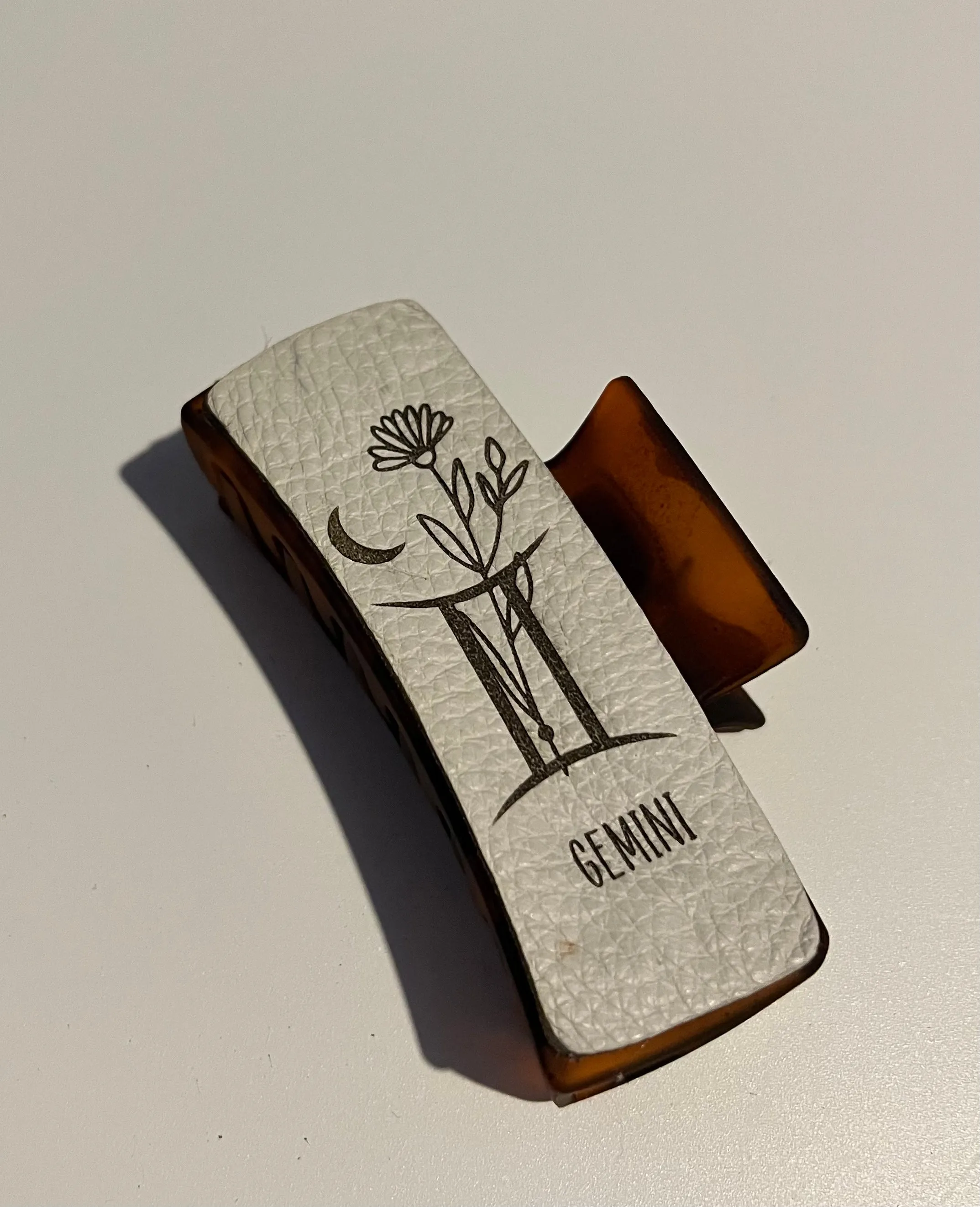 4.1” Italian Leather Claw Clips