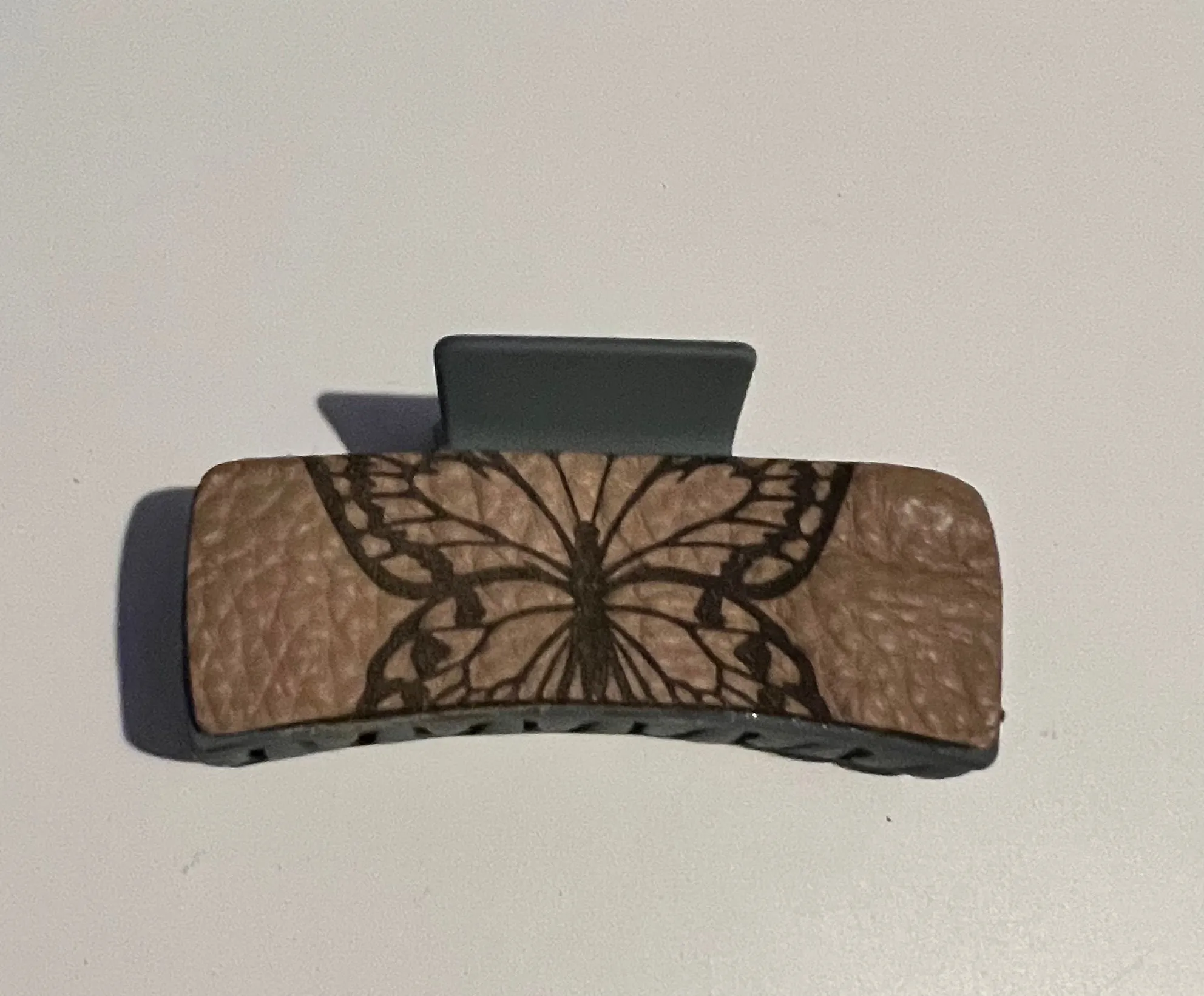 4.1” Italian Leather Claw Clips