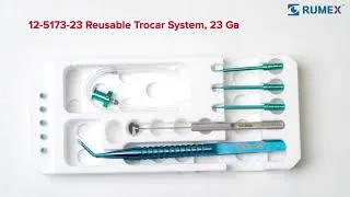999R 12-5187 Trocar Cannula Inserter, 23 Ga, Length 43 mm, Titanium