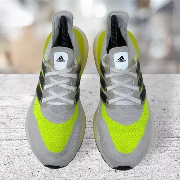 adidas UltraBoost 21 Mens Size 6 Women’s Size‎ 7.5 White Solar Yellow' FZ2929
