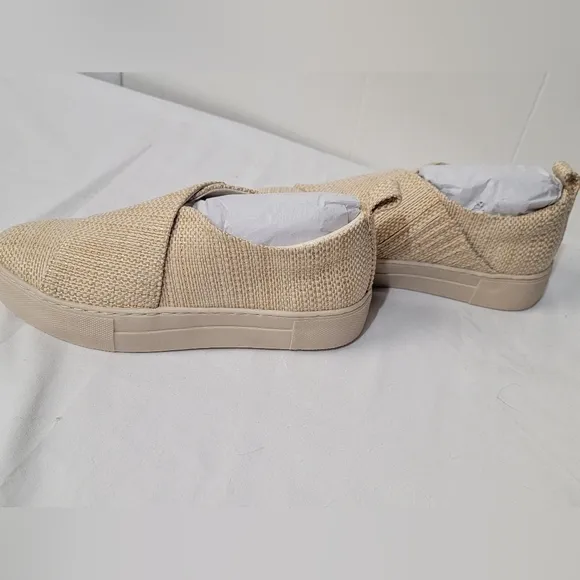Aerosoles Brighton Sand Raffia Sneaker Slip On Womens Size 6