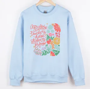 Ag Teachers Help Students Bloom Boot – Crewneck