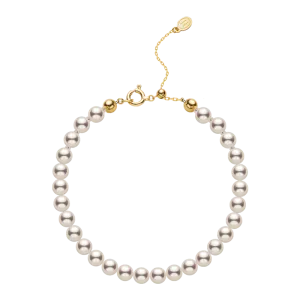 Akoya Pearl 18K Gold Classic Pearl Strand Bracelet