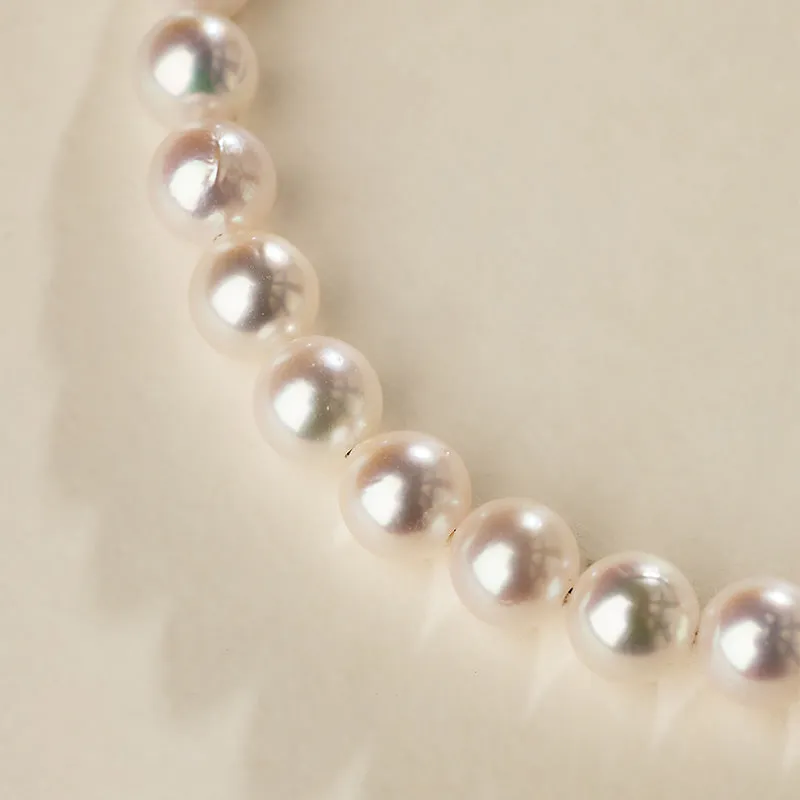 Akoya Pearl 18K Gold Classic Pearl Strand Bracelet