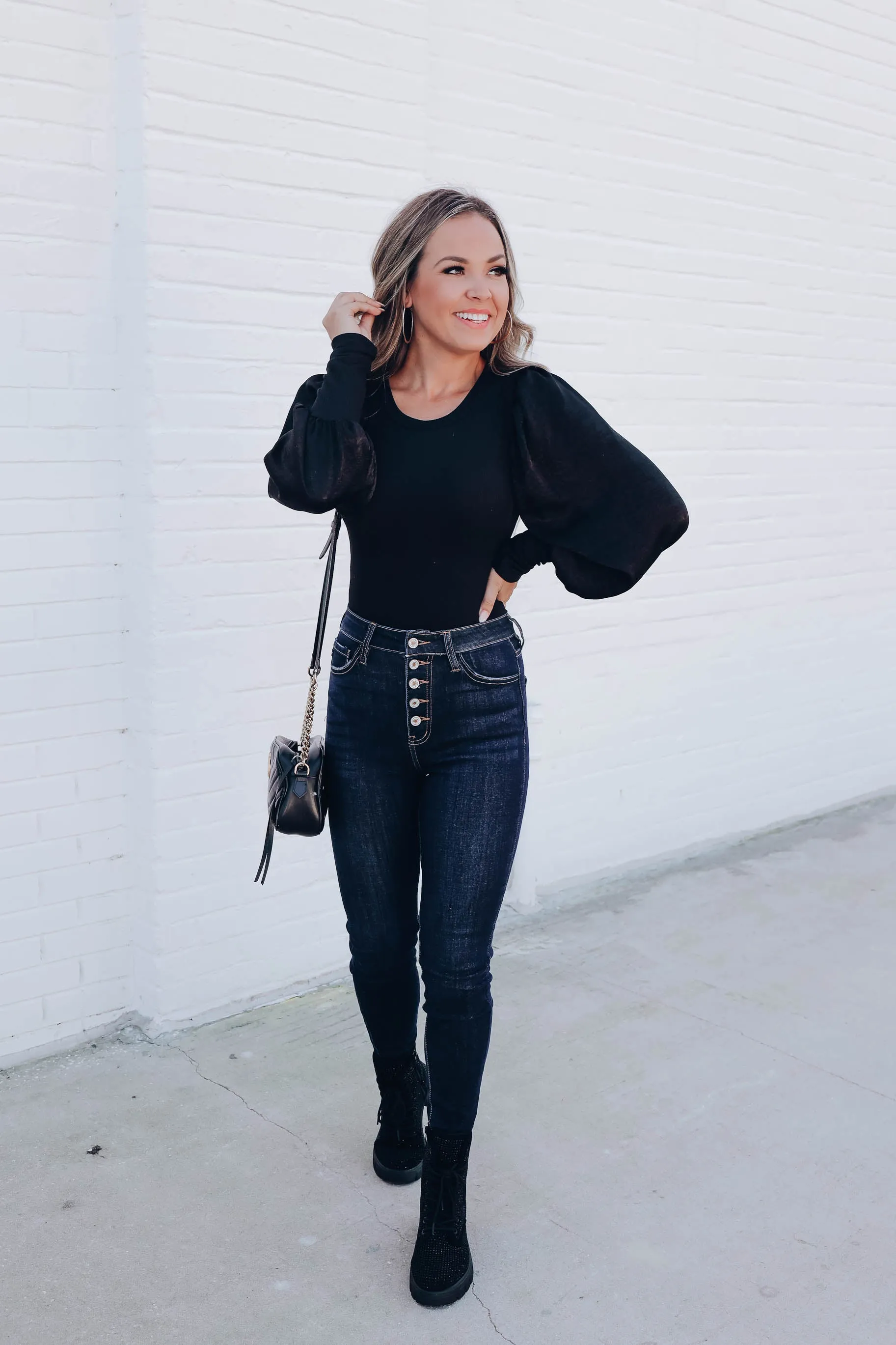 Alba Bishop Sleeve Bodysuit