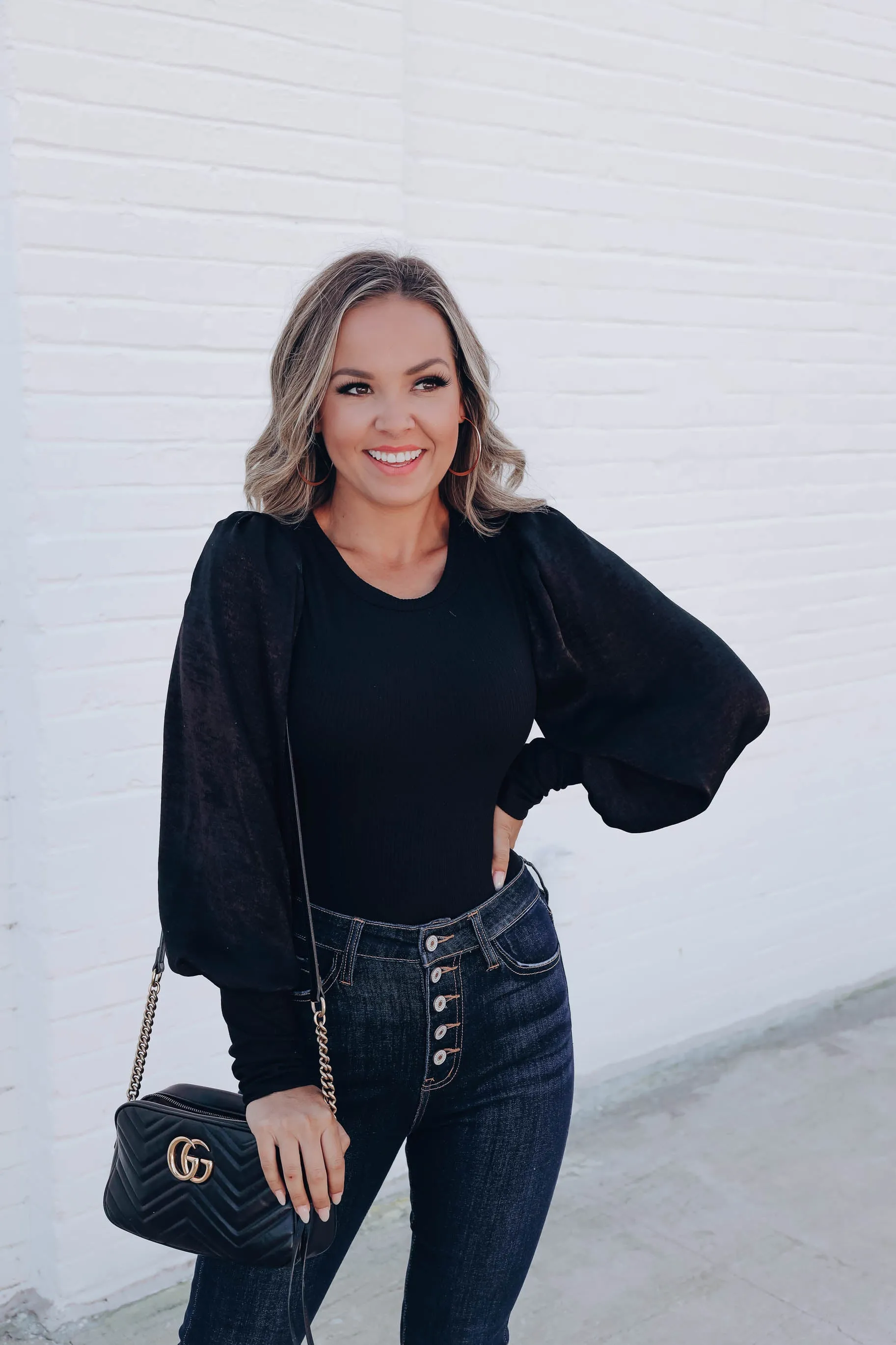 Alba Bishop Sleeve Bodysuit