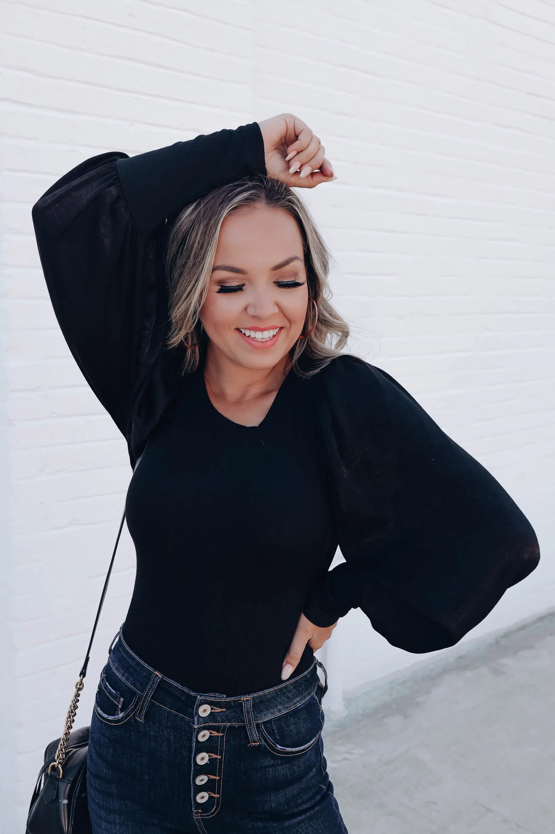 Alba Bishop Sleeve Bodysuit
