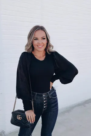 Alba Bishop Sleeve Bodysuit