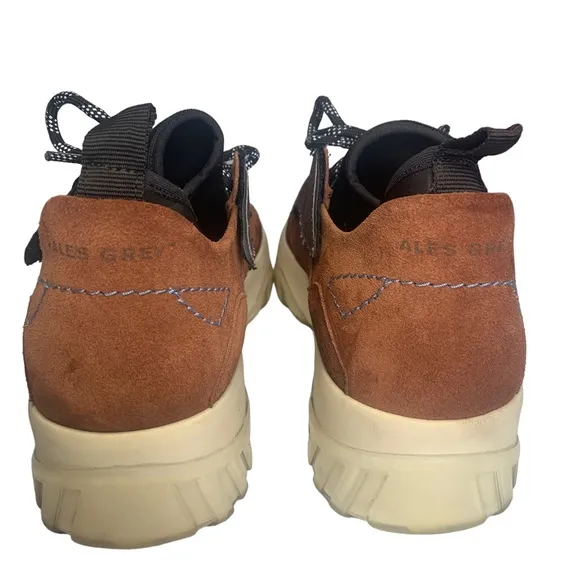 Ales Grey Mars Falcon Suede Sneaker Mens Brown 10 Glitter Wing
