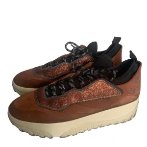 Ales Grey Mars Falcon Suede Sneaker Mens Brown 10 Glitter Wing