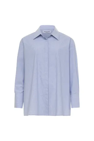 Amber Shirt Blue White Stripe