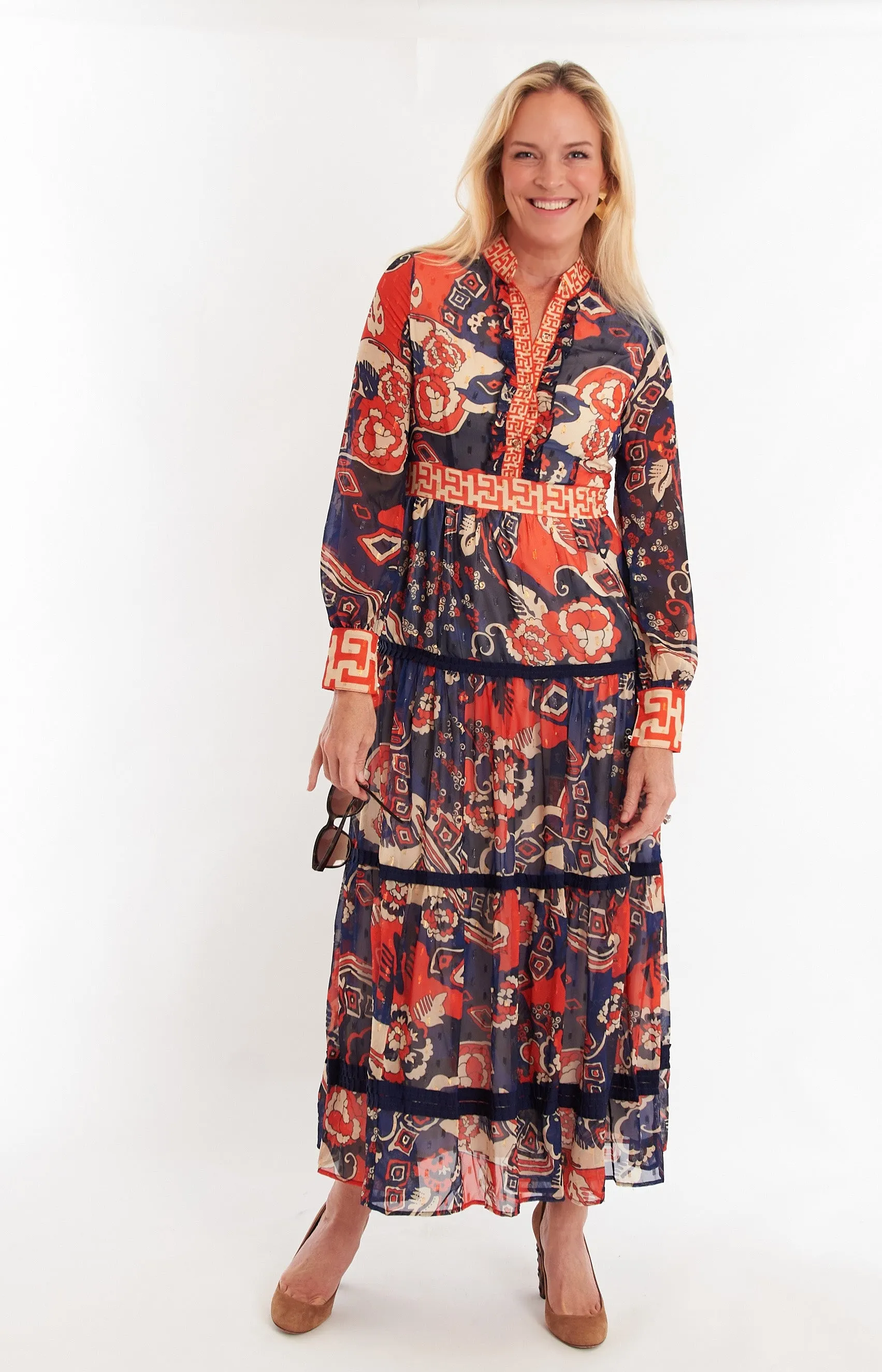 Annabelle Long Sleeve - Whirlwind Navy