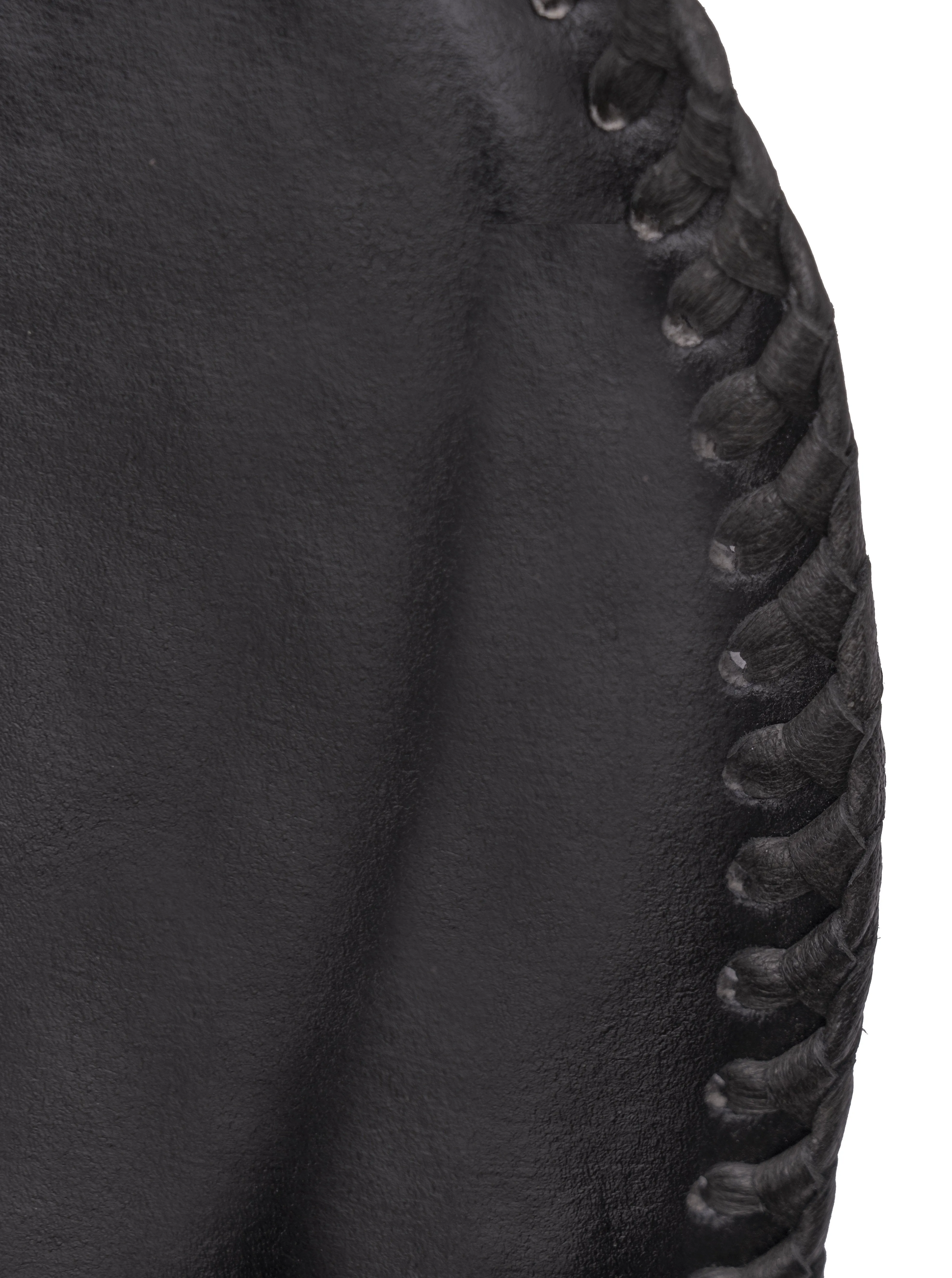 Ava Leather Butterfly Chair CHARCOAL