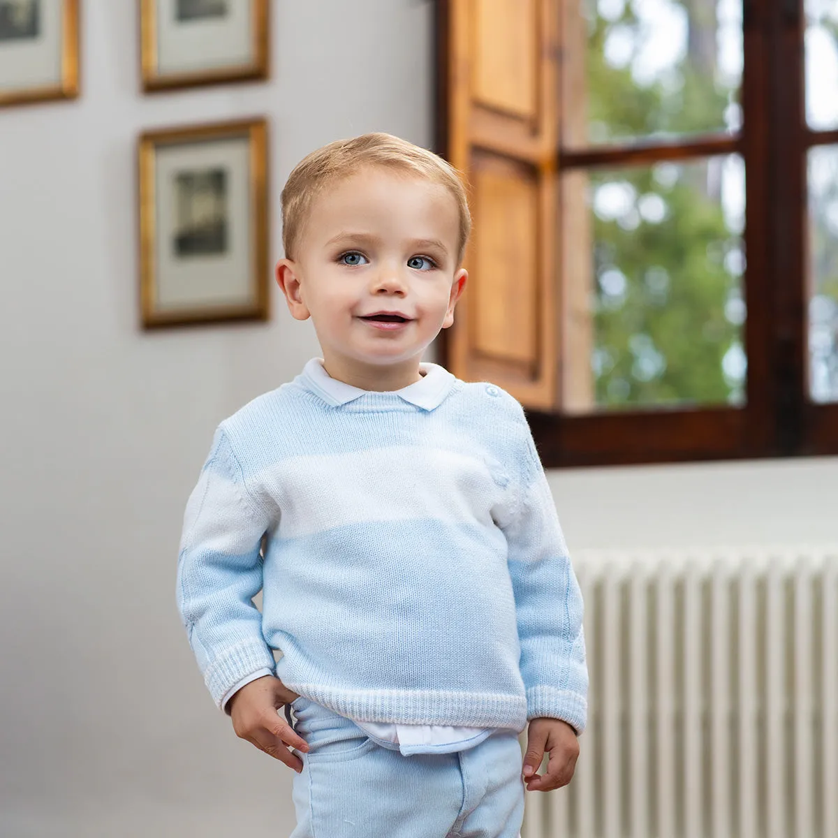 AW19 Tutto Piccolo Boys White Shirt 7010
