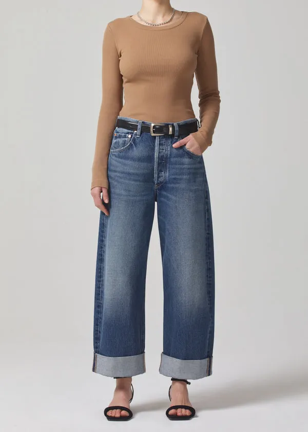 Ayla Baggy Cuffed Crop