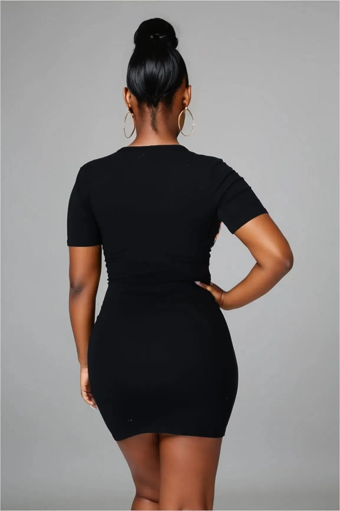 Babe Distressed T-Shirt Dress