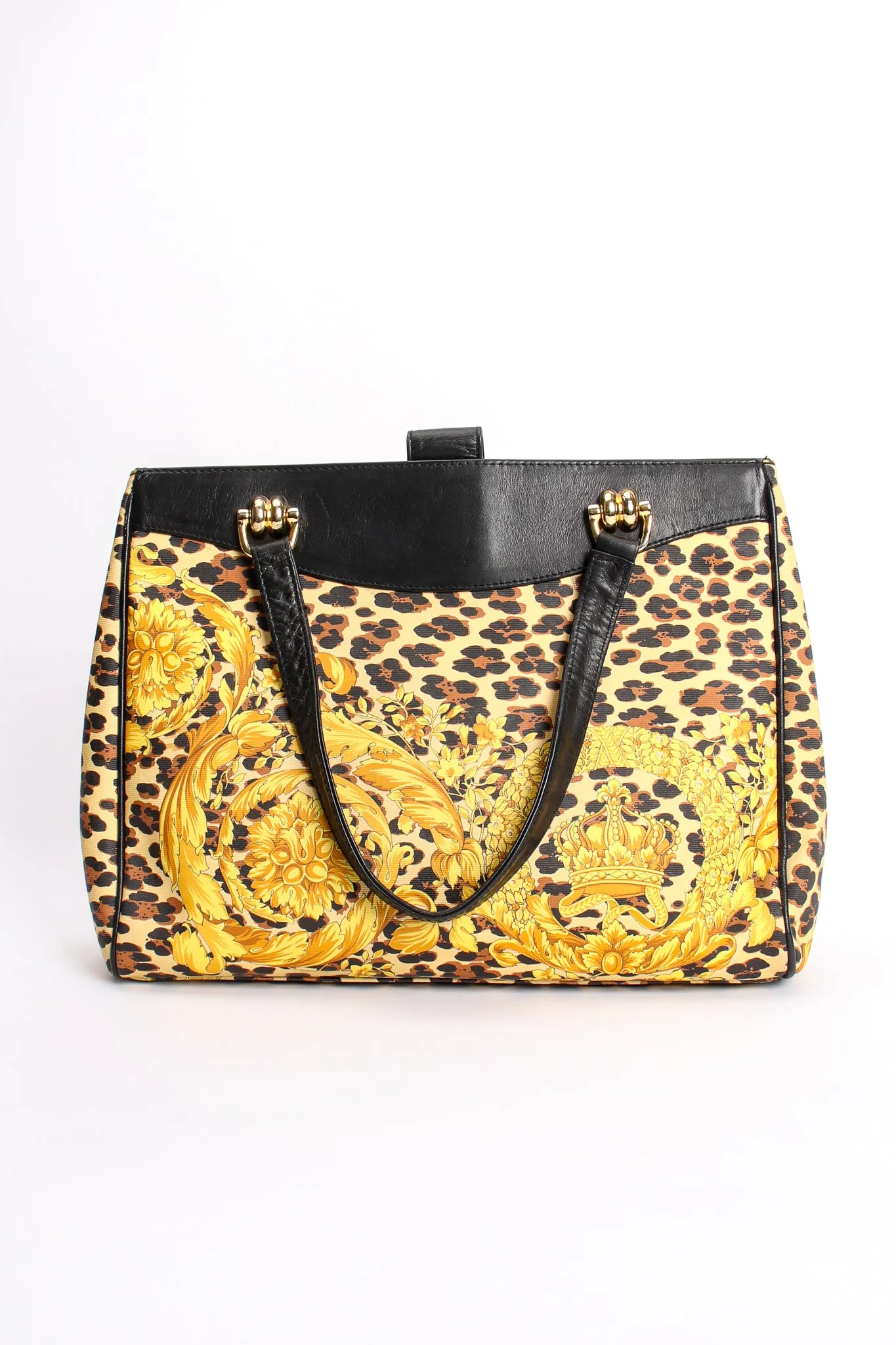 Baroque Leopard Print Tote