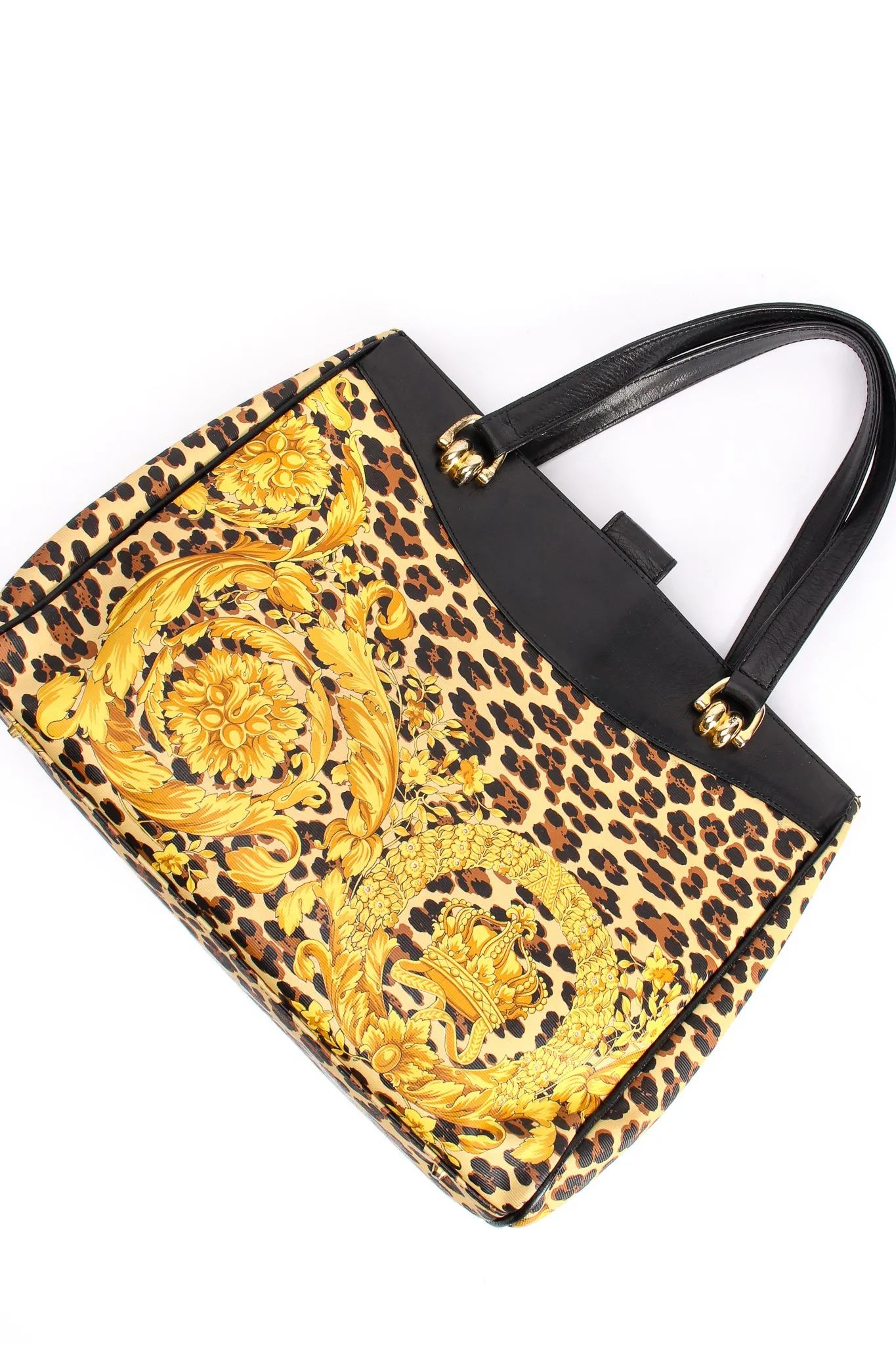 Baroque Leopard Print Tote