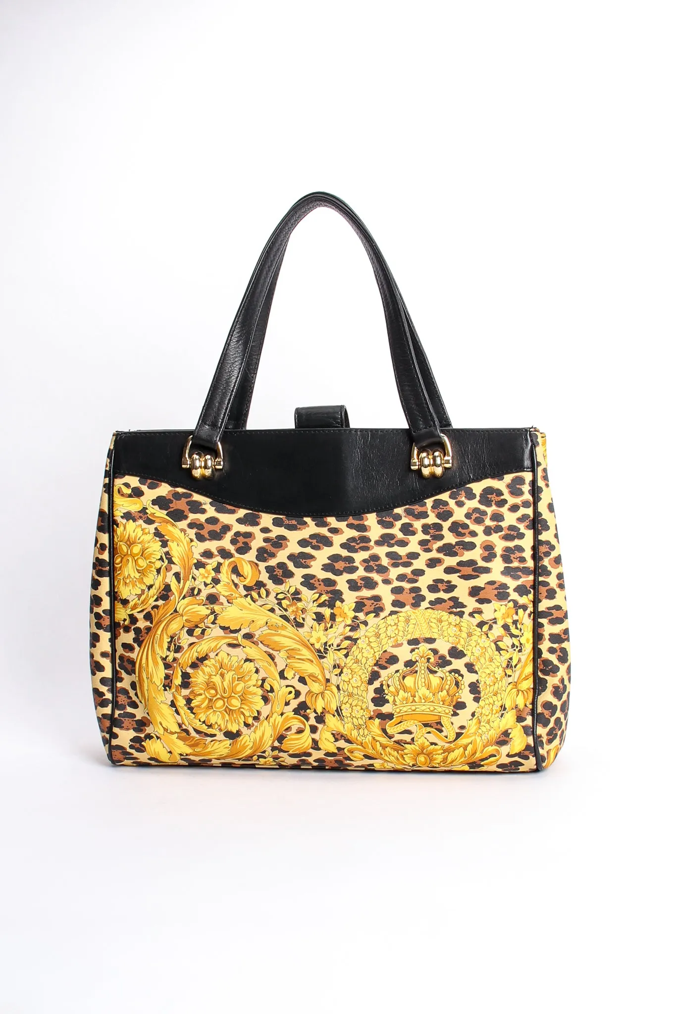 Baroque Leopard Print Tote