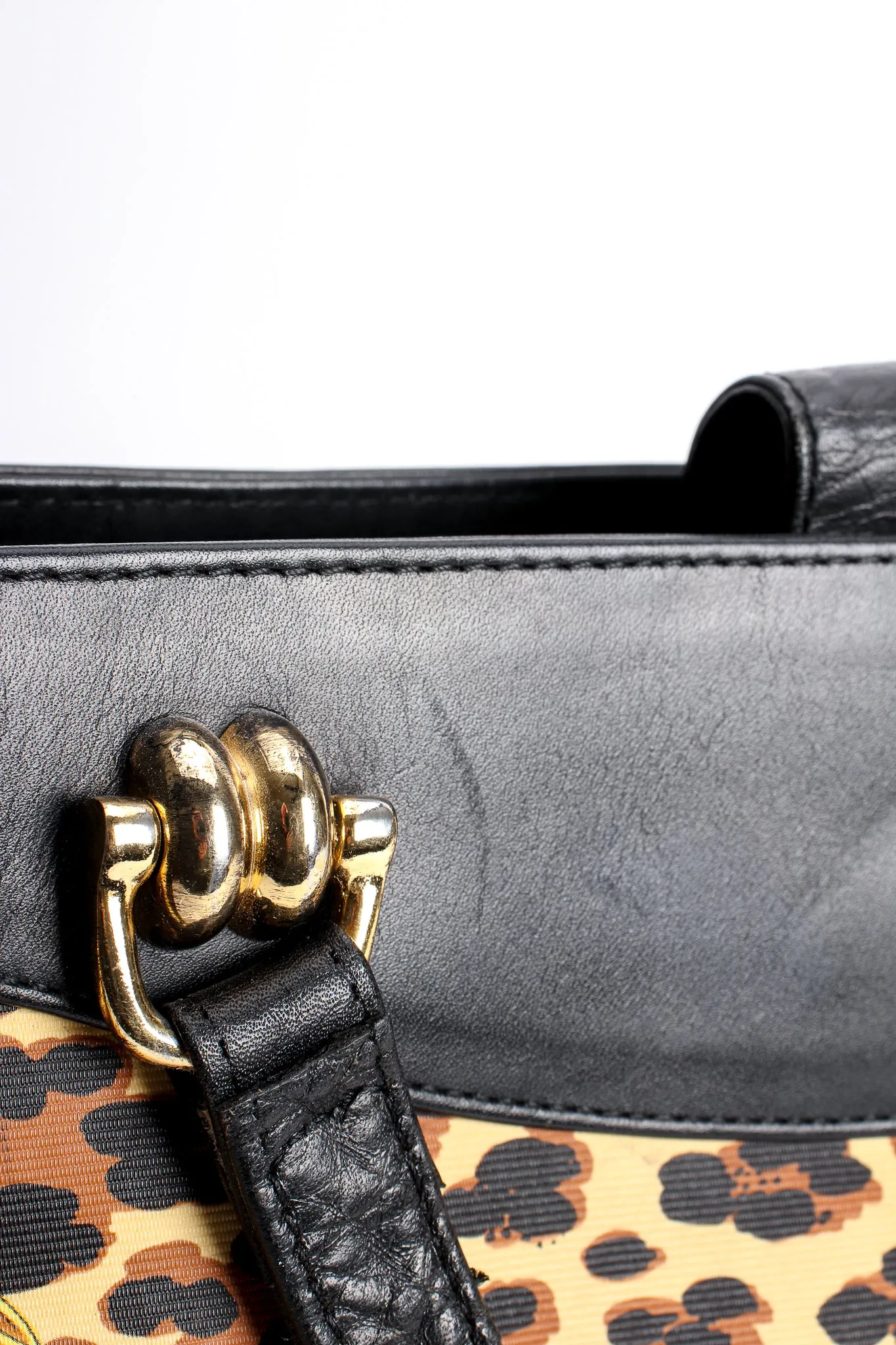 Baroque Leopard Print Tote