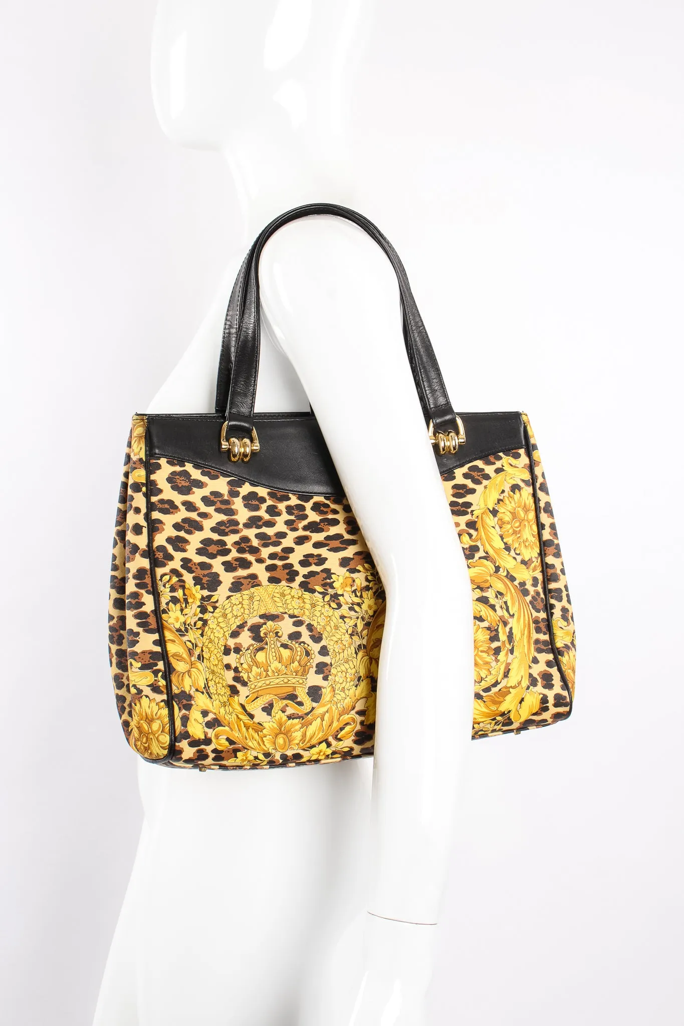 Baroque Leopard Print Tote