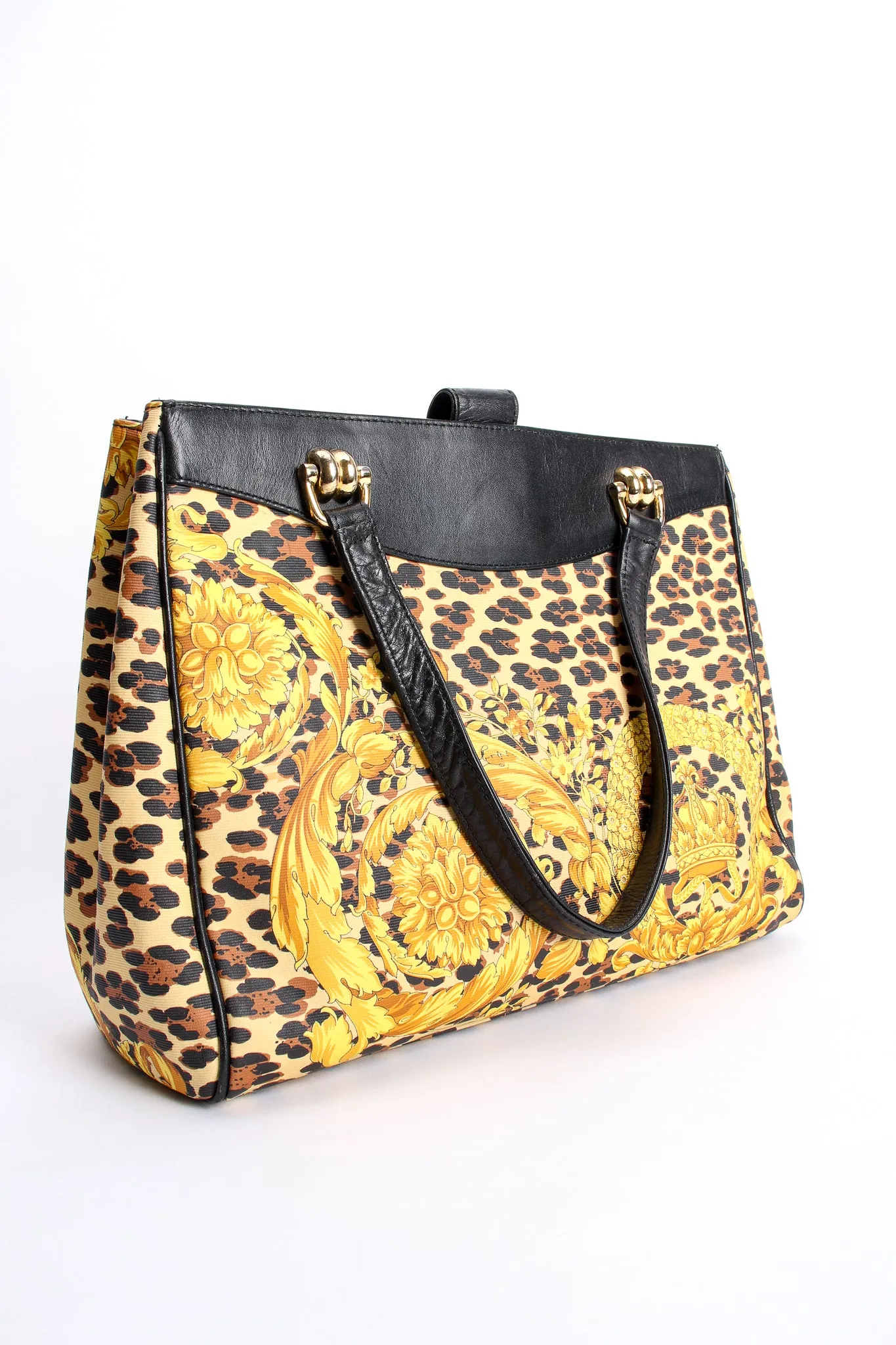 Baroque Leopard Print Tote