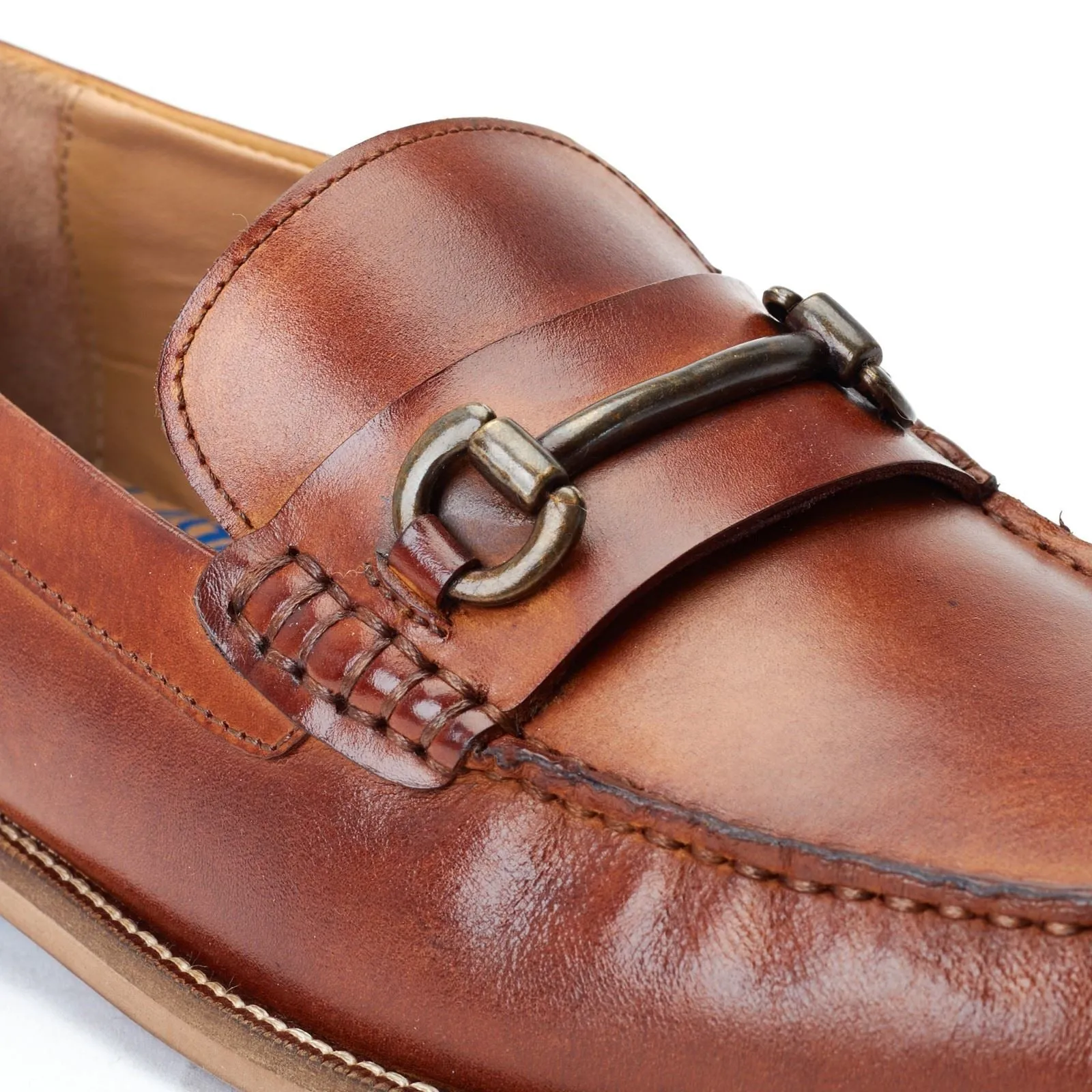 Base London Madison Leather Men's Brown Loafers