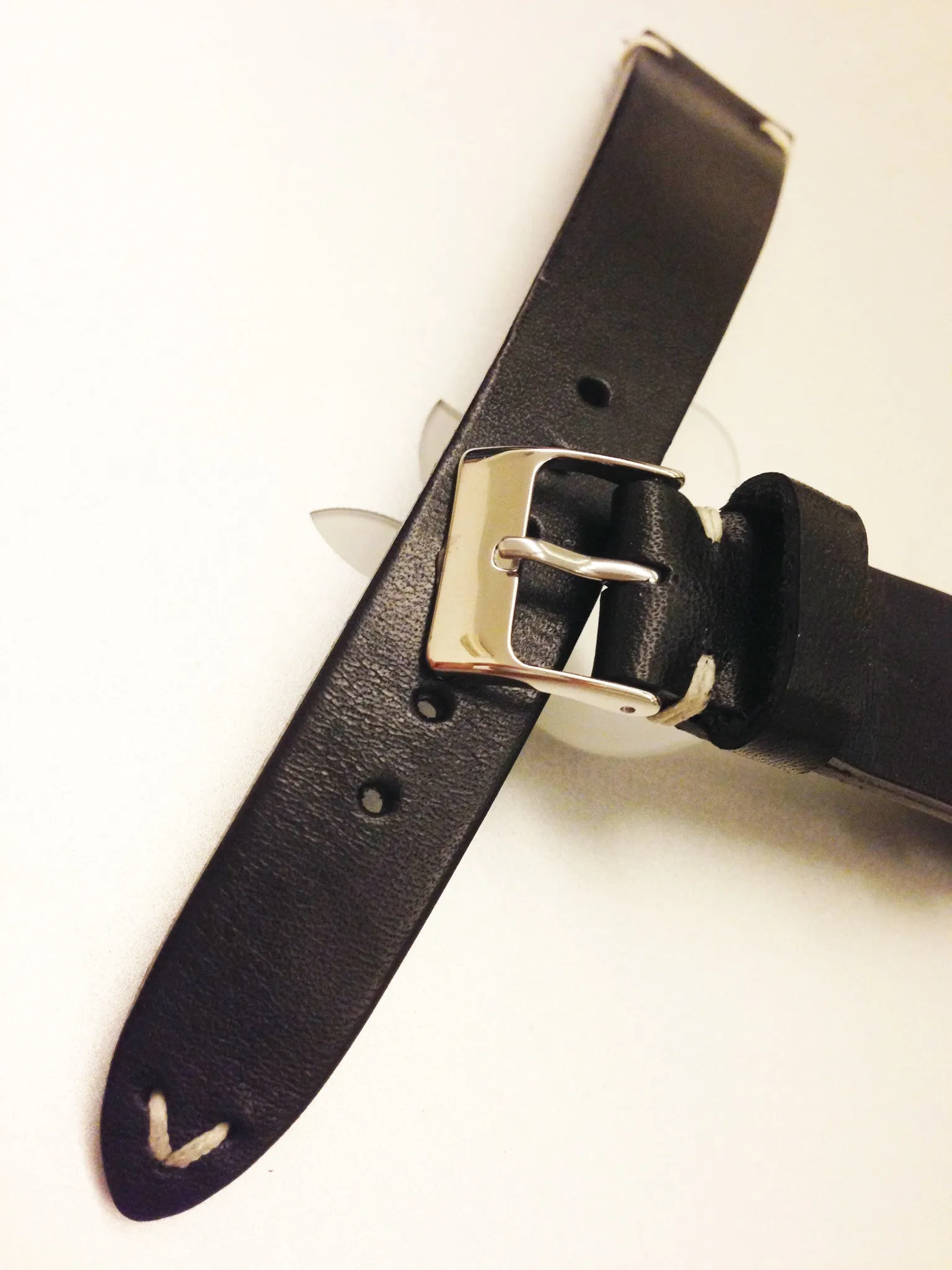 Black Leather Watch Strap 18mm, 19mm, 20mm, Mens wrist watch band replacement, Leather Watch Bands, Christmas Gift idea