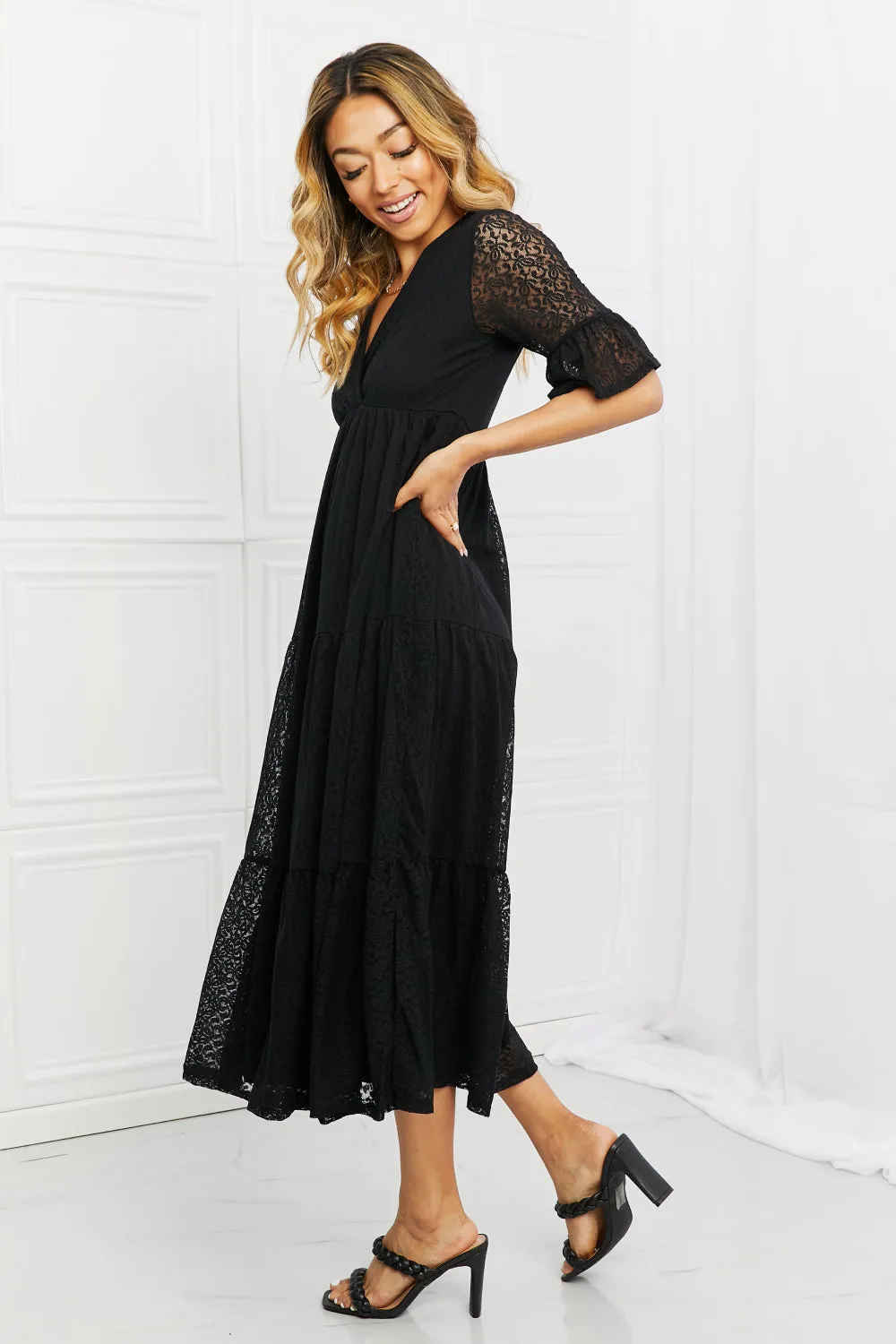 Black Tiered Dress