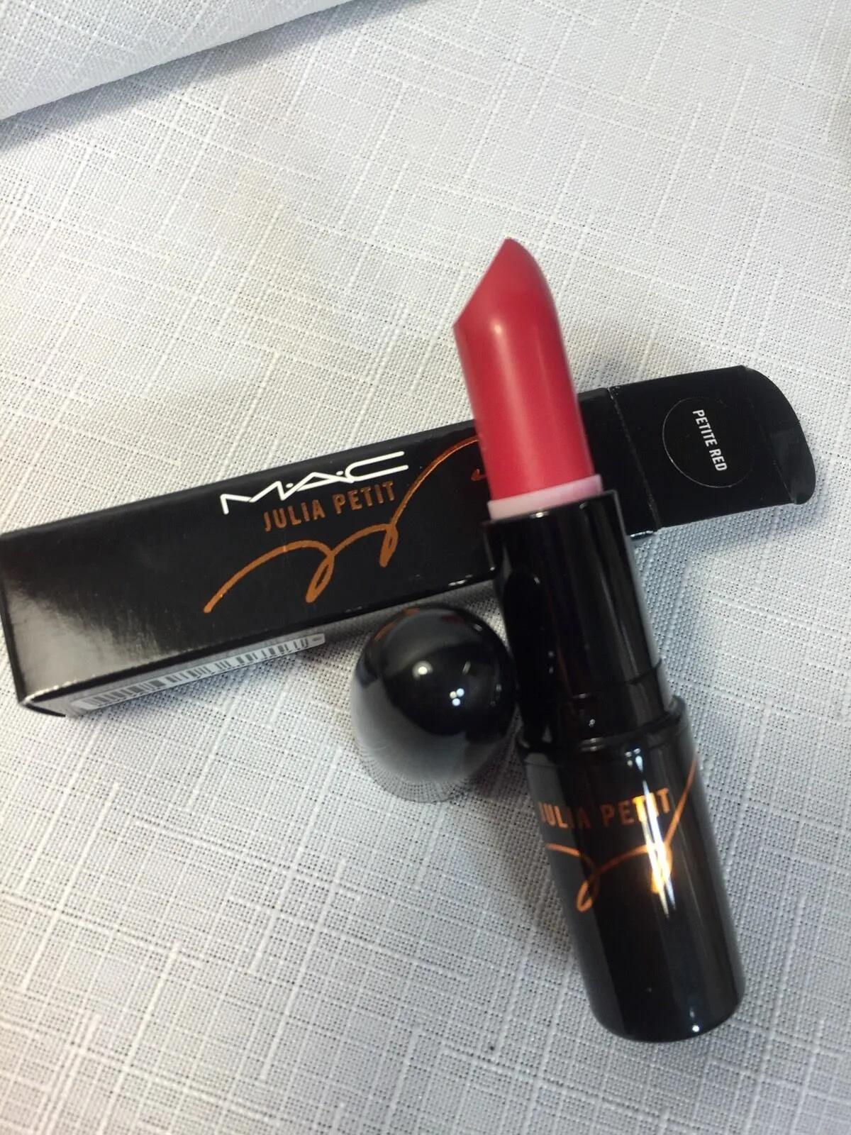 BNIB MAC JULIA PETIT 5pc Lipstick Blush Lipglass Linda Boca Acai Red w/receipt