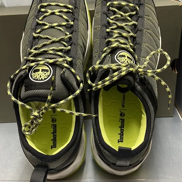 BNWT Timberland Men's Solar Wave Low-Top Sneak Dark Green Mesh