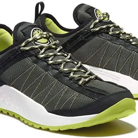 BNWT Timberland Men's Solar Wave Low-Top Sneak Dark Green Mesh