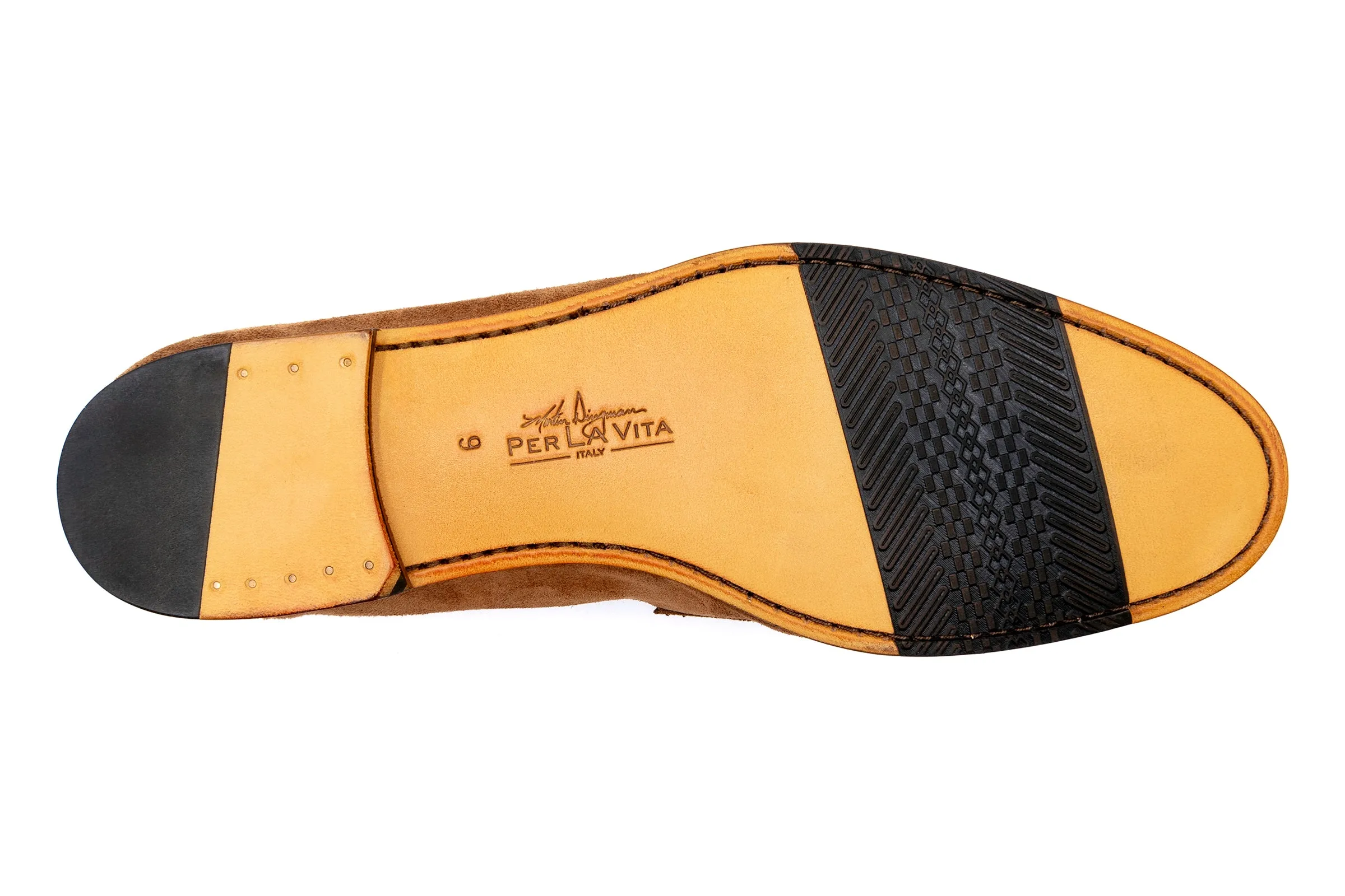 Bologna Italian Suede Loafers - Whiskey