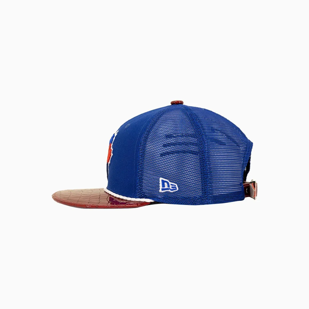 Breyer's Buck 50 Toronto Blue Jays MLB 9Fifty Trucker Hat With Leather Visor