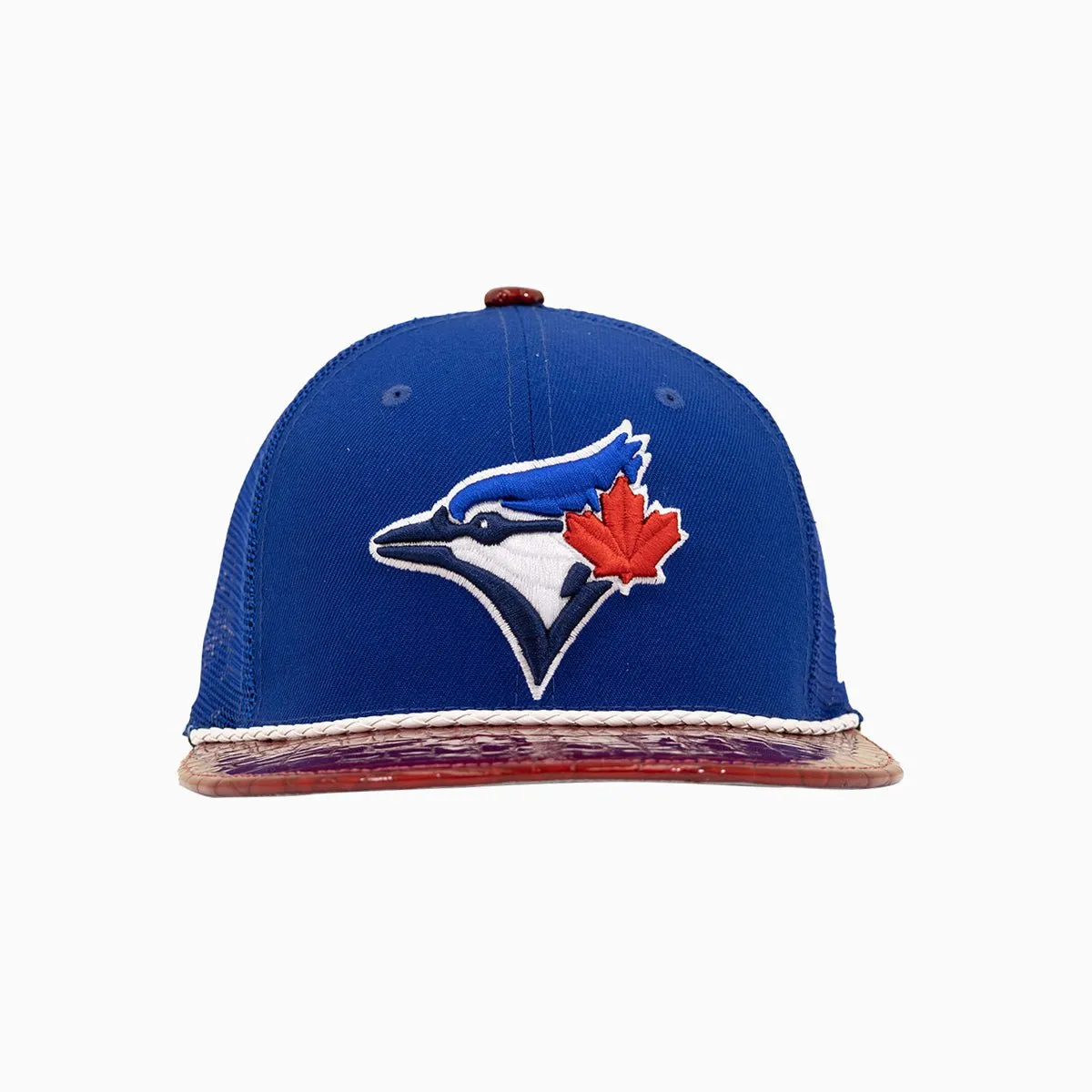 Breyer's Buck 50 Toronto Blue Jays MLB 9Fifty Trucker Hat With Leather Visor