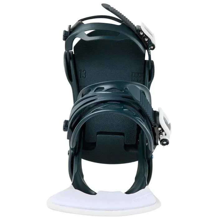 Burton Cartel Snowboard Bindings Mens 2025 Deep Emerald / White
