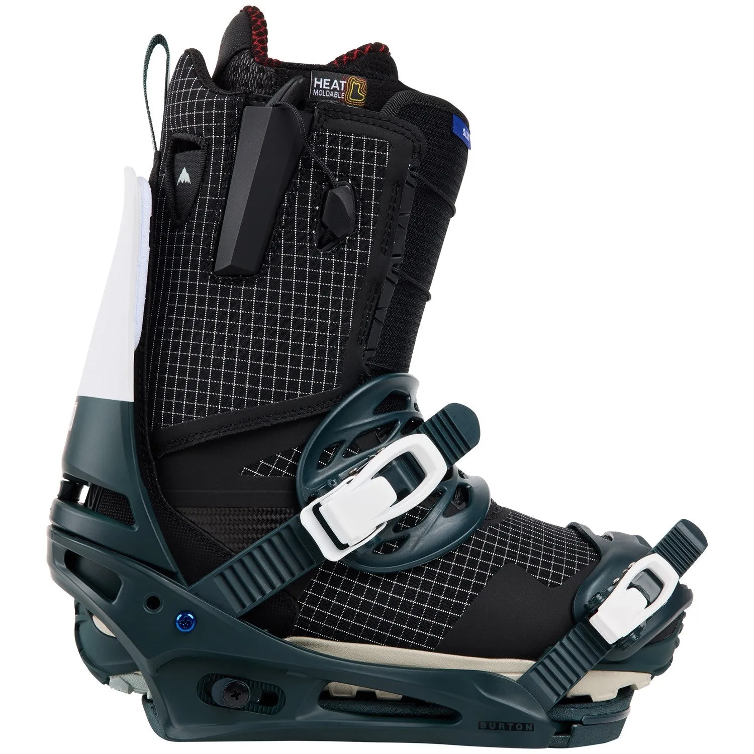 Burton Cartel Snowboard Bindings Mens 2025 Deep Emerald / White