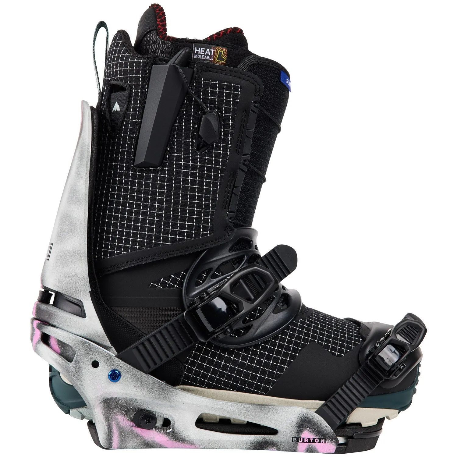 Burton Cartel X Snowboard Bindings Mens 2025 Grey / Pink