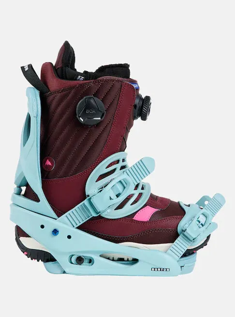 Burton Scribe Snowboard Bindings Womens Rock Lichen