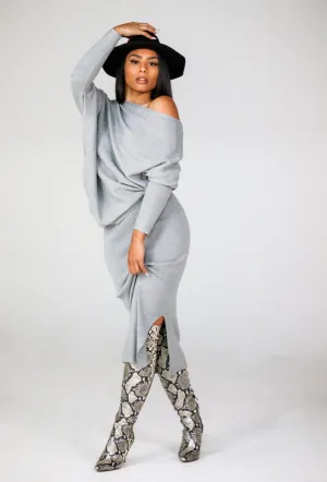 Carrie Skirt Set (Grey)