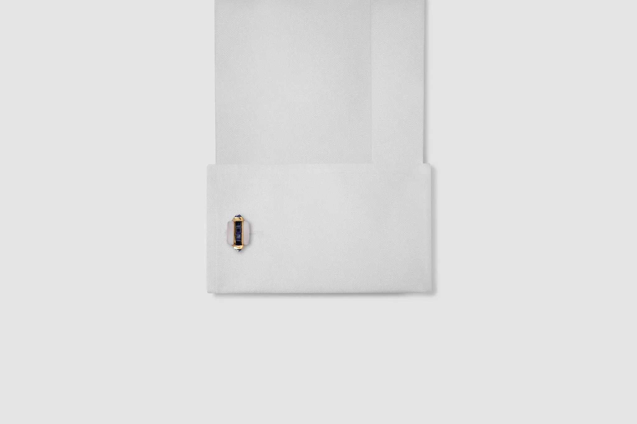 Cartier Mother of Pearl Sapphire Cufflinks
