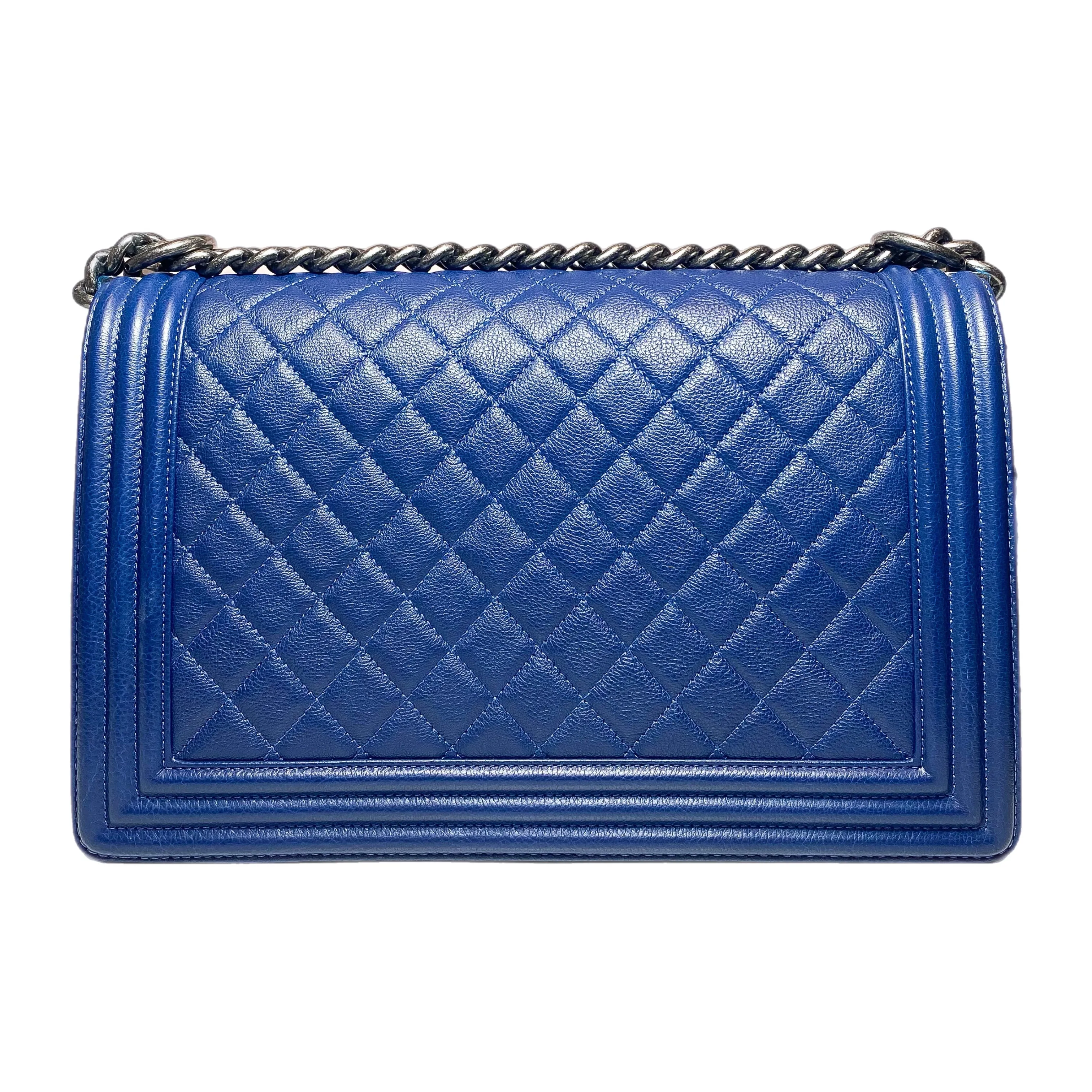 Chanel Navy Boy Bag