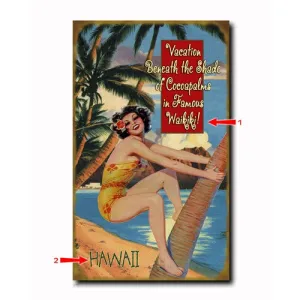 Climbing Wahine Custom Sign