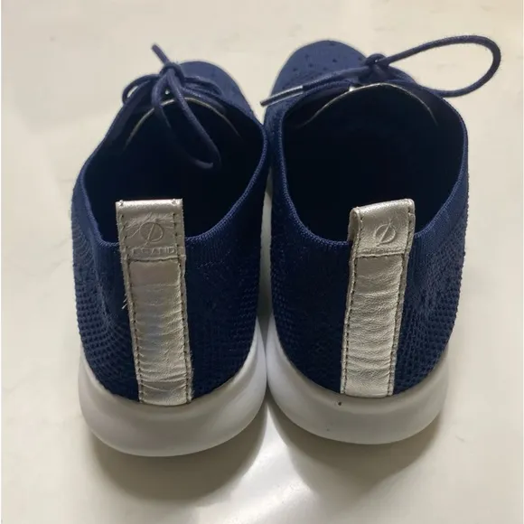 Cole Haan Men's Original Grand Knit Wing TIP II Sneaker, Navy Blue 9.5B